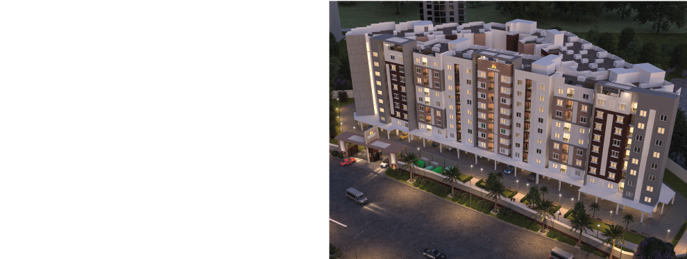 1, 2, 3 BHK Apartments near Mysore road, Sowparnika Sunray