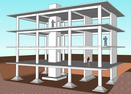 Concrete frame construction with core wall and shear wall monolithic design at Euphoria In The East