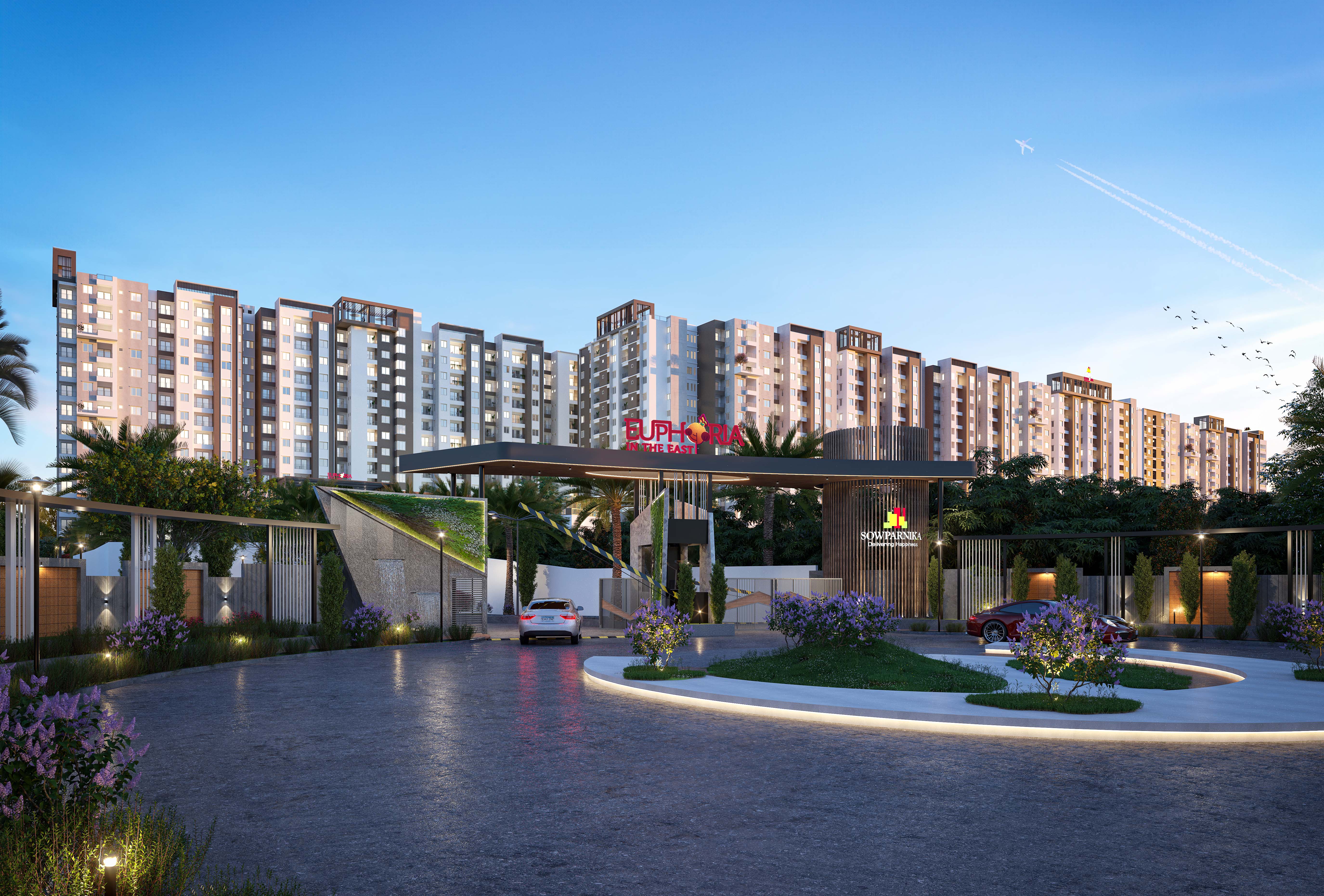 Entrance view of Sowparnika Euphoria In The East - Premium apartments in Whitefield, Bengaluru