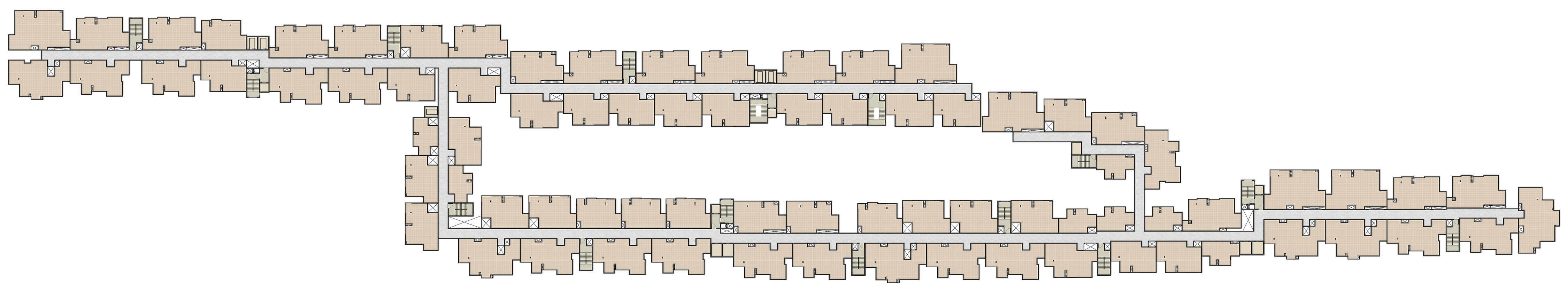 Key plan of typical flats at Euphoria In The East showing unit layout and key features