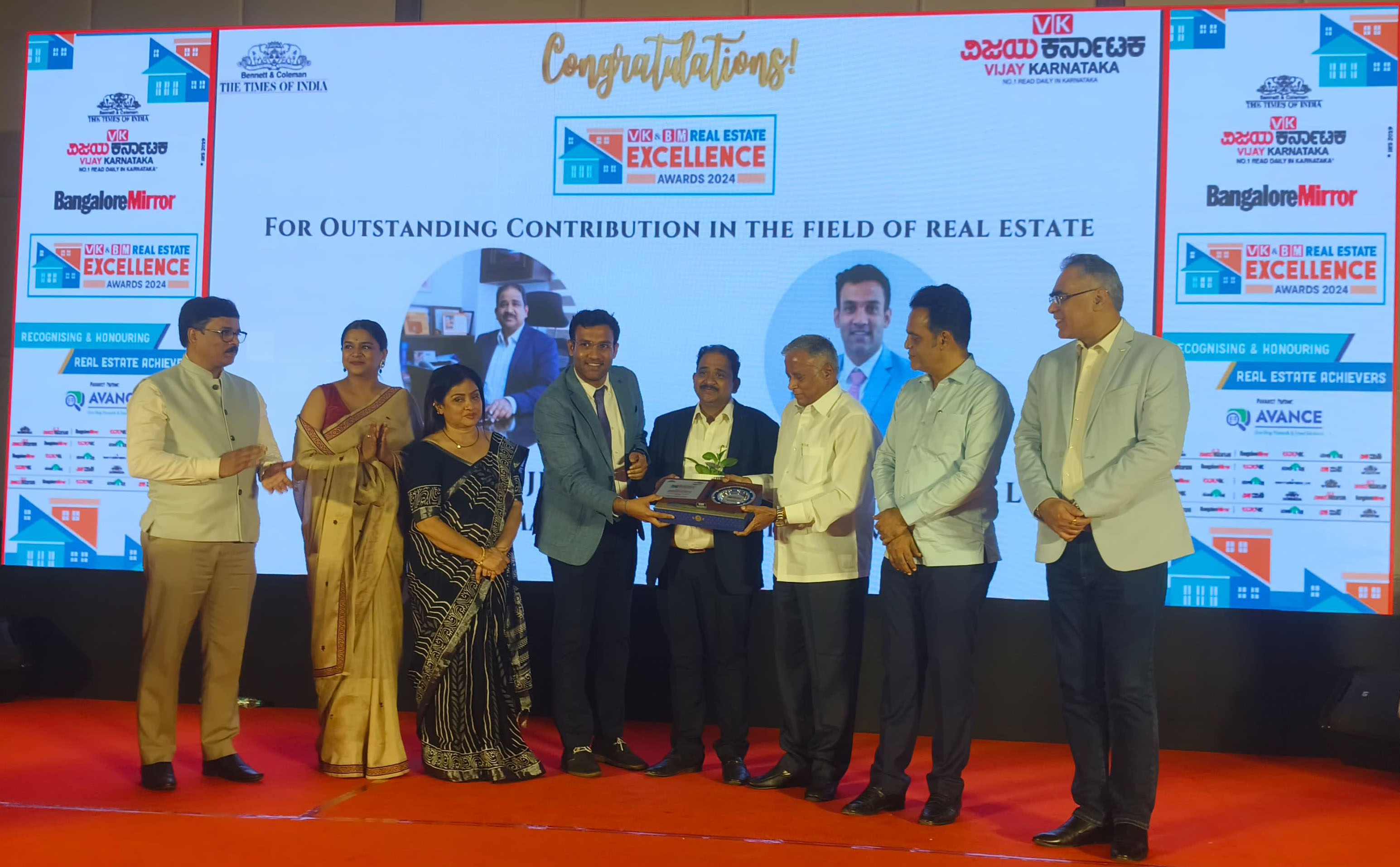 Vijay Karnataka & Bangalore Mirror Real Estate Excellence
Awards 2024 