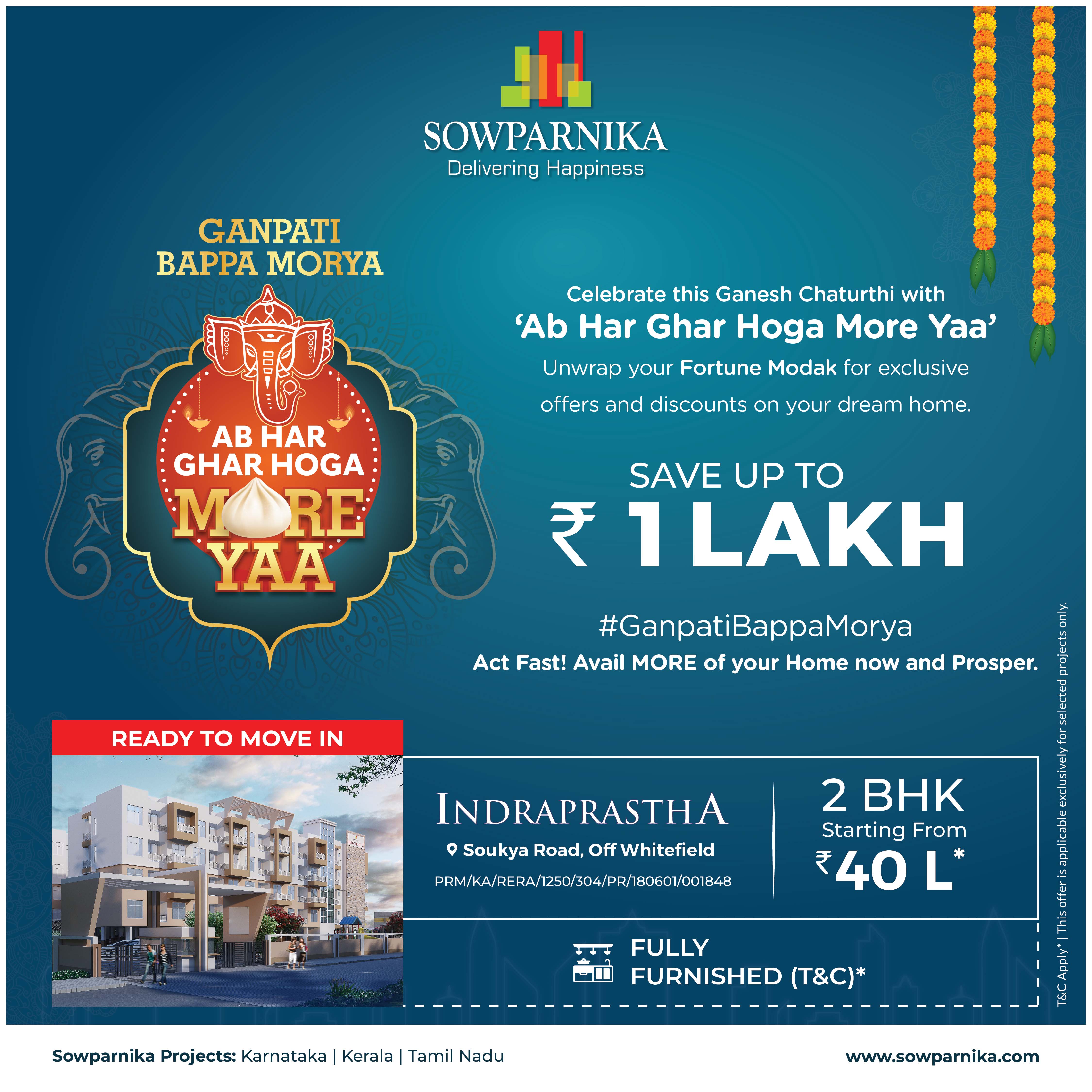 Sowparnika Indraprastha - 1, 2 & 3Bhk Apartments in Whitefield