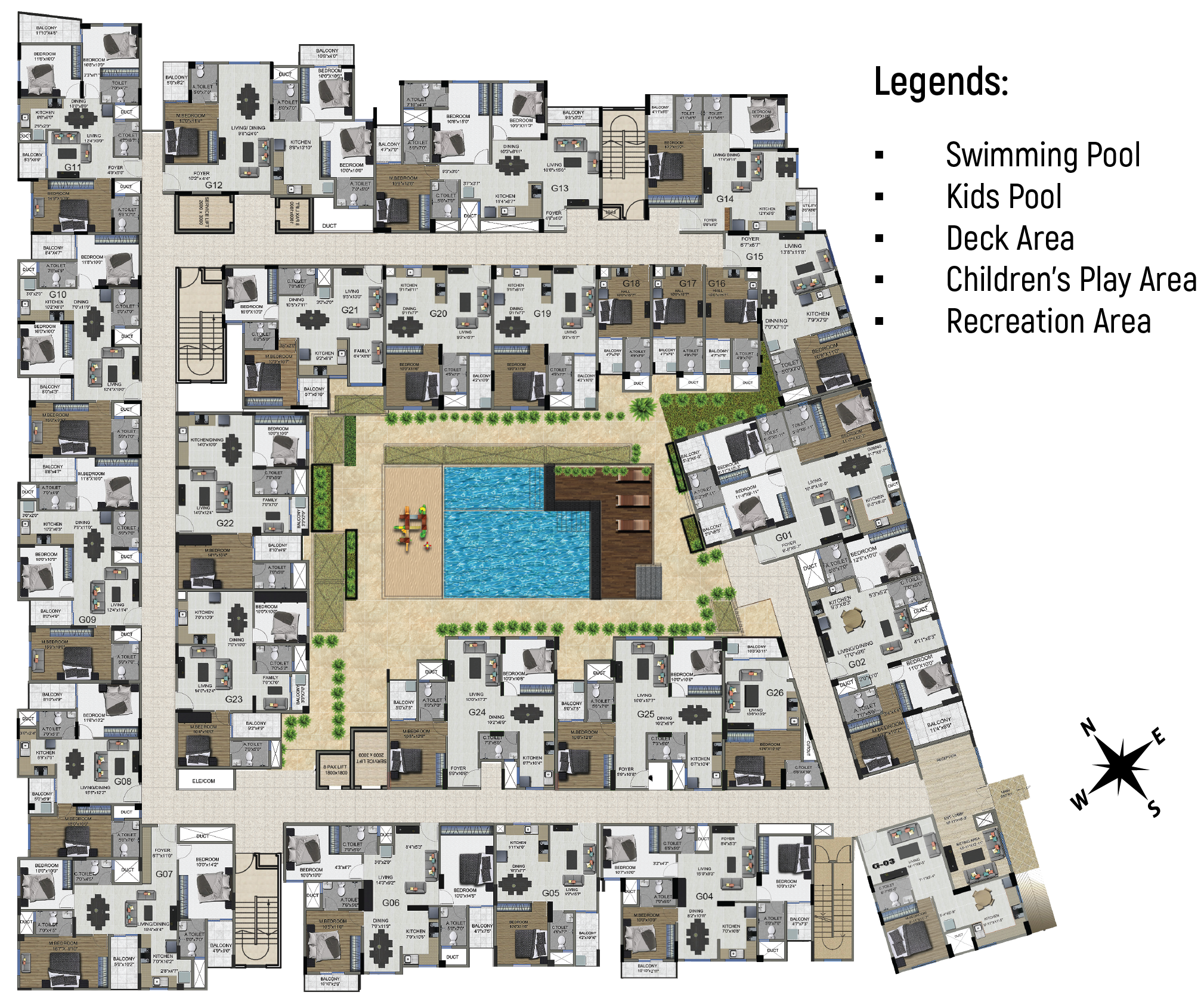 Sowparnika-Columns-Ground-floor-plan
