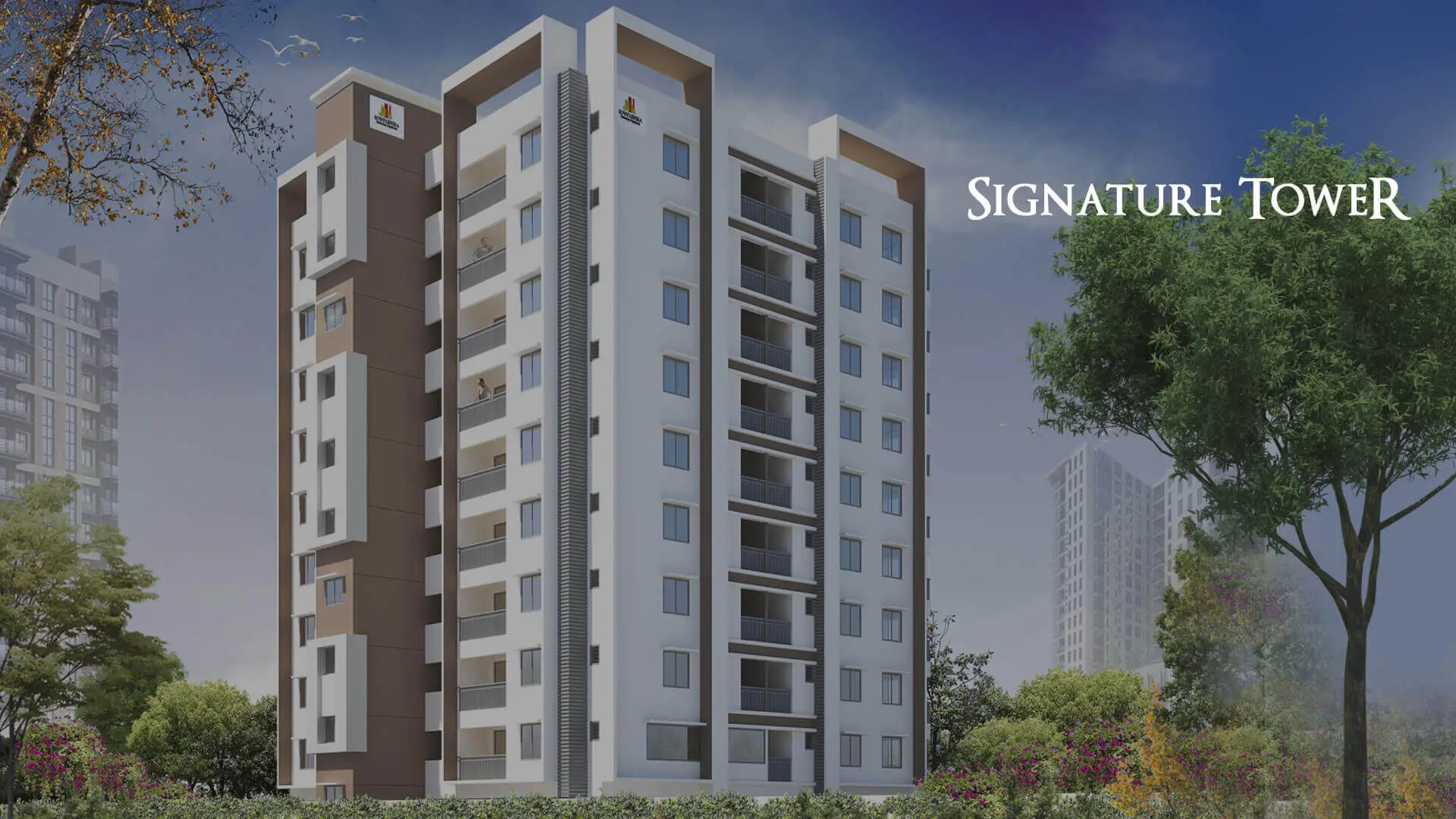 Sowparnika Signature tower elevation view building image